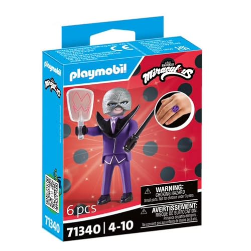 PLAYMOBIL 71340 Miraculous: Lepidóptero, Juguetes para niños y niñas a Partir de 4 años