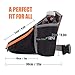 fitter's niche Hydration Fanny Pack, Water Bottle Holster Holder Running Belt for Men Women, fits iPhone Xs 8 Samsung, Reflective Water Resistant Waist Bag, Ideal for Hiking Travel Trips Outdoors