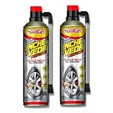 Kit 02 Spray Reparador De Pneu Enche Veda Luxcar Tapa Furo Carro Moto Bike