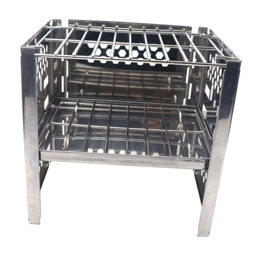 Kisangel 1 set Barbecue Grill Portable Bbq Tool for Camping Picnics Backyard Use Easy to Clean Space Saving Design for Outdoor Cooking