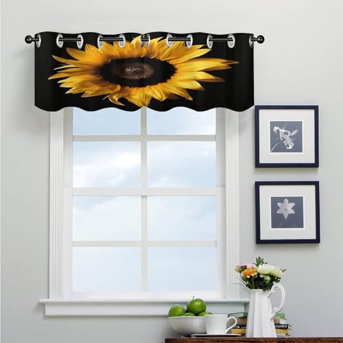 Cenefa de arte moderno estilo cortinas opacas para ventanas de baño y cocina 5