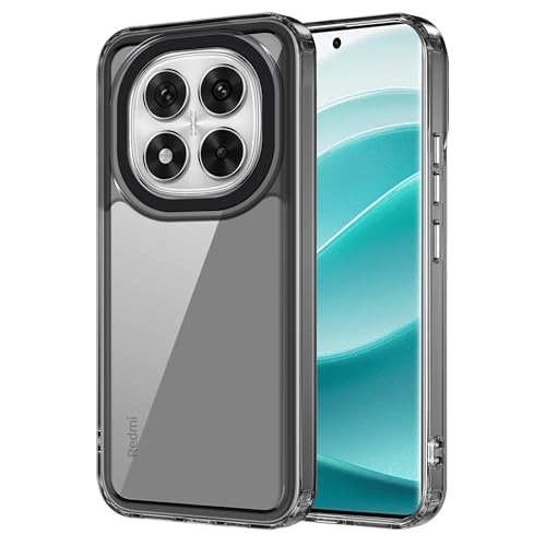 Image of Zapcase Back Case Cover for Mi Redmi Note 14 Pro 5G | Compatible for Mi Redmi Note 14 Pro 5G Back Cover | Case Cover with Camera Protection | (TPU + PC | Translucent Black)