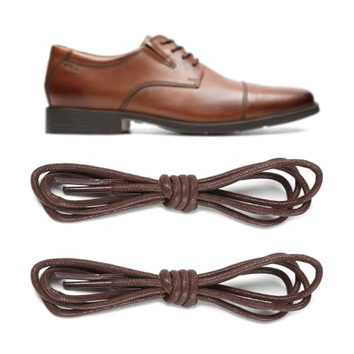 NDTEZUGT Waxed Shoe Laces for Clarks Oxfords 31