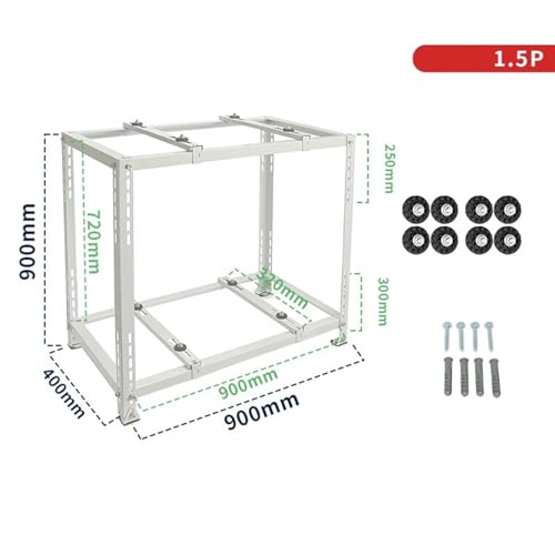 Solución de montaje en suelo mini split para patios y terrazas 3
