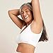Boody Padded Shaper Bra – Seamless Pullover Bralette with Removable Pads, Supportive Fit in Bamboo Viscose – White, Medium