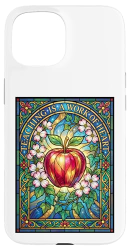 Teaching Is A Work Of Heart �X�e���h�O���X �A�b�v���搶 �X�}�z�P�[�X iPhone 15 �p