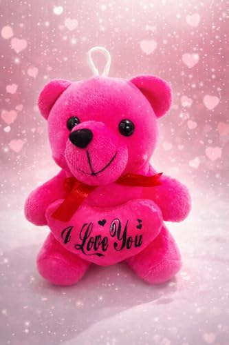 Image of EITHEO Valentine's Day Special Teddy Bear Soft Toy (15 cm) | Cute Stuffed Teddy for ValentineTeddy Bear Day Gift for Girls & Girlfriend | Soft Plush Romantic Gift (Pink)