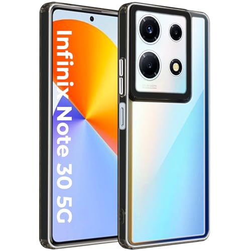 Image of A rtistque Ultra Stylish Back Cover Case for Infinix Note 30 5G | Premium Shockproof TPU | Protective Design | Bumper Back Cover - Black