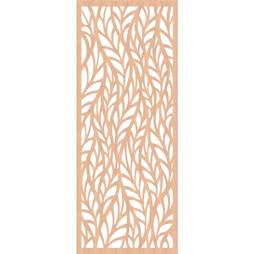 Image of Ortonville Decorative Pierced Fretwork Wood Wall Panels, 33 3 /8 inchW x 84 3 /8 inchH x 1 /4 inchT, Alder