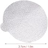 ciciglow 200PCS 37mm Aluminum Foil Lids Seals, Heat Sealable Coffee Capsules Covers Seals for Reusable Coffee Pods, Non Self Adhesive