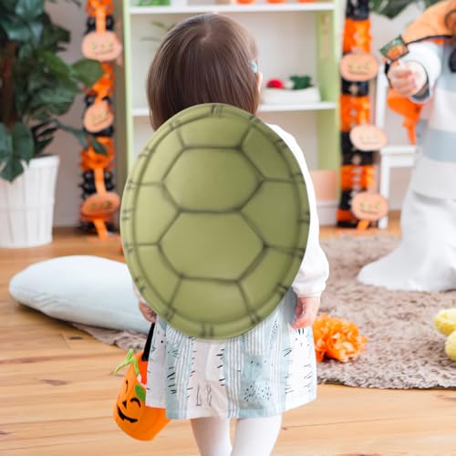 Set 4 piezas caparazones tortuga para disfraz niños miniatura 5