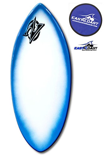 East Coast Skimboards Zap Wedge Skimboard - Choose Size & Color - Halo Design - Includes Stickers (Blue Halo Design, Large 49