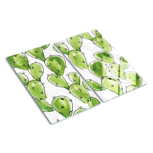Planche à découper en verre hygiénique bords polis tulipes - 2