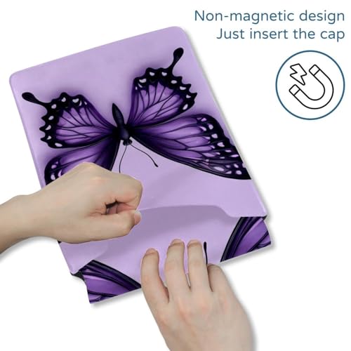 Housse pour ordinateur portable protège choc étui violet papillon - 2