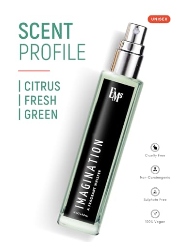 Image of EM5 Imagination Perfume for Men | Citrus Amber Fresh Spricy Fragrance | Eau de Parfum Spray | Luxury Gift for Him | 15 ml