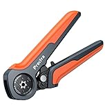Preciva Ferrule Crimping Tool,0.25-6mm²/AWG23-10 Self-Adjusting Wire Crimper,Ratchet Crimp Tool for Household & Industrial Electrical Work