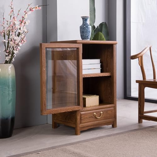 Mueble de vino de madera estilo clásico chino miniatura 2