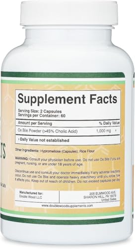 Double Wood Supplements BWOXB Supplement After Gallbladder Removal