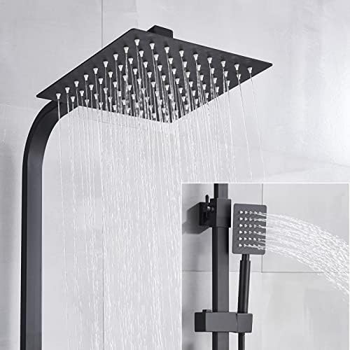 Ensemble de douche à pluie 8 pouces et mitigeur de douche thermostatique - 5