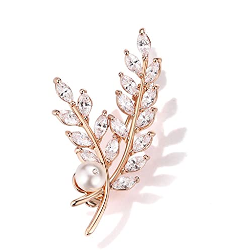 Broche perle pour costume femme et robe élégante