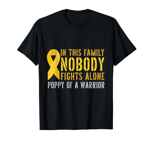 Poppy of a Warrior Family Matching Bone Cancer T-Shirt