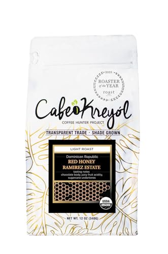 Cafe Kreyol - Café orgánico en grano tueste suave 12 oz