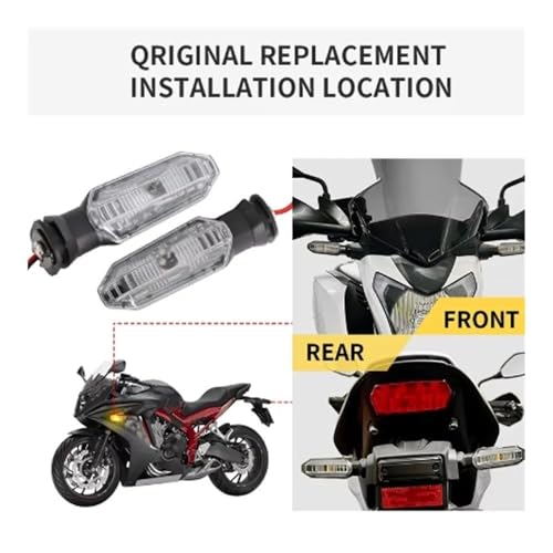 Clignotant LED moto 8mm design épuré compatible avec CBR 650F