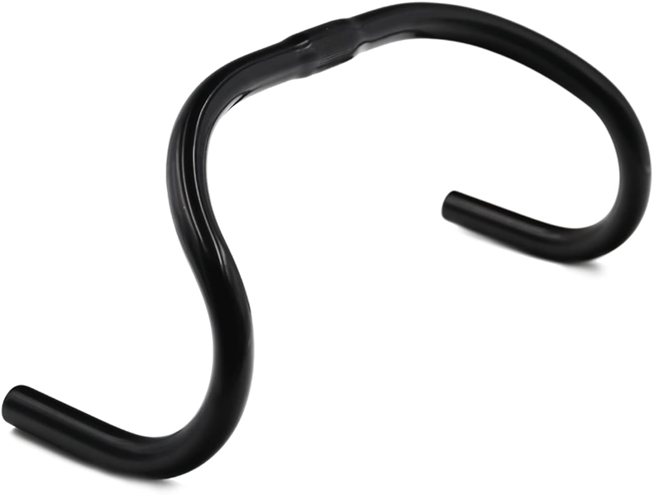 Aluminum Alloy Bullhorn Road Bike Handlebar, 25.4mm Clamp, 420mm Width, Black