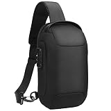 flintronic Sling Bag, Brusttasche mit USB Diebstahlschutz,Anti-Diebstahl, Leichter Umhängetasche Wasserdichter Rucksack zum Radfahren Outdoor Reise Damen Herren (Mit Codeschloss)