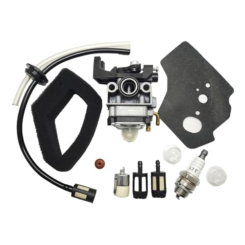 GX35 キャブレター キャブレターガスケット スパークプラグ 燃料ラインホースキット GX25 GX35 GX25 35 HHT35 HHT35S FG110 芝刈り機エンジン用(1 Set)