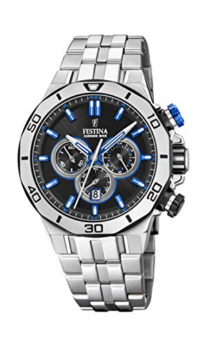 Festina Men's Chrono Bike F20448-5F61 Black Stainless-Steel Quartz Dress Watch
