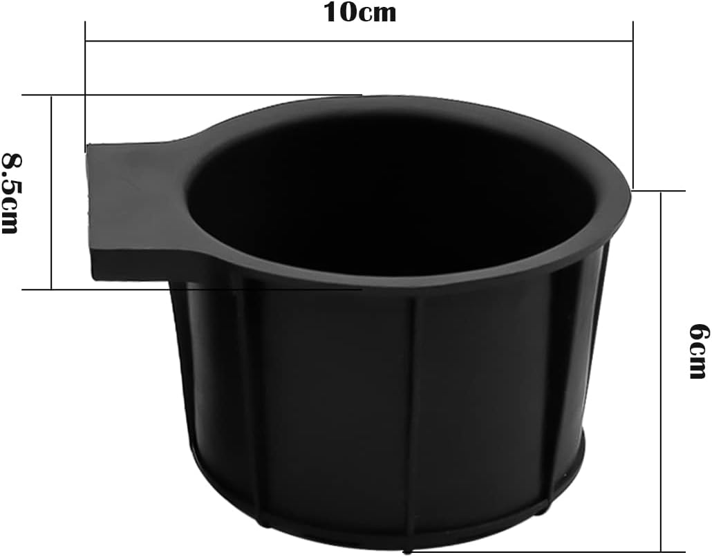 Cup Holder Insert 2 Pack Fit for Ford F250 F350 F450 F550 2011-2016 Center Console Cup Holder Replace CC3Z-2813562-AA Black