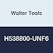 Walter Tools H538800-UNF6 Solid Carbide Orbital Thread Mill, Uncoated, 3 mm Shank Diameter, 1.905 mm Cutting Length, 57 mm Overall Length, 6-40UNF Cutting Diameter
