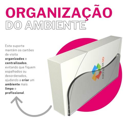 Suporte Porta Expositor De Mesa Bancada Para Cartões De Visita
