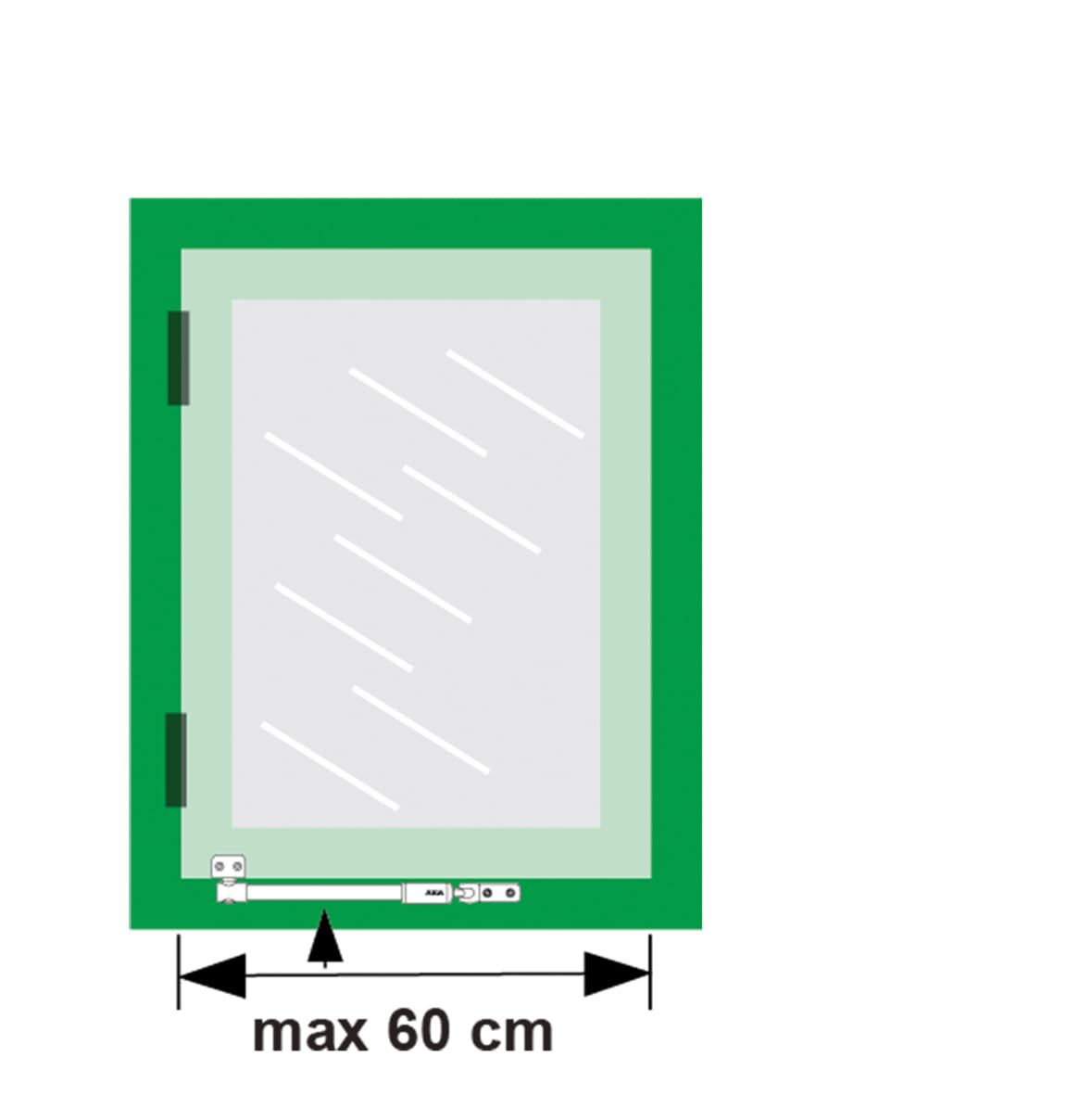 Teleskop-Fensteraussteller AXA 30IN Schwarz