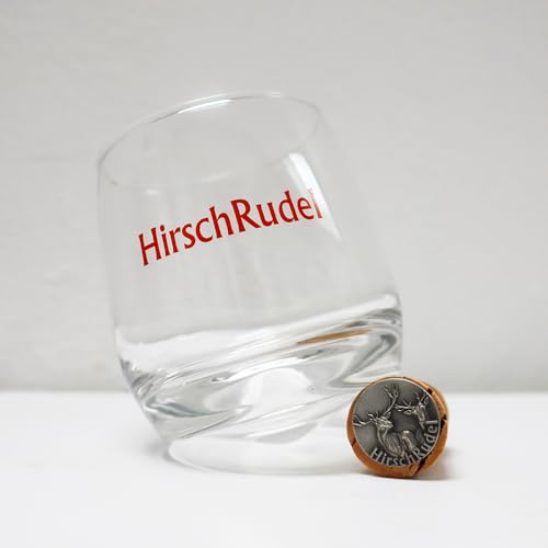 HirschRudel Kräuterlikör + Glas | 500ml Geschenkset | 35% vol