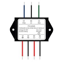 5-48V 10A DPDT Forward Reverse Relay Module, Momentary/Latching Switch Controlled Reversible DC Motor Controller for Linear Actuator, Snow Plow, Winch, Electric Lift, Industrial Automation