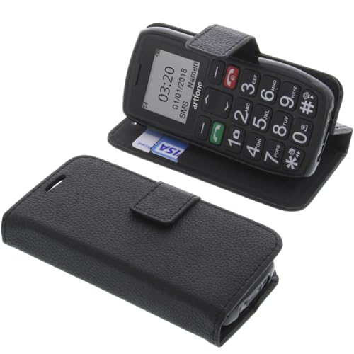 Custodia Flip Per Artfone CS181 - Cover Con Protezione Display E Tastiera - Nero - Foto 5