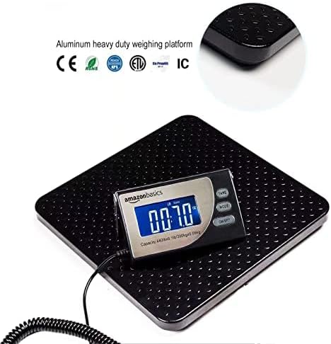 Báscula Digital Amazon Basics Para Envíos, 660 lb, Negra miniatura 6
