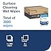 Everwipe by Tork Surface Cleaning Wet Wipe W12 Jumbo Rolls White, Cleans and Deodorizes, 4 x 900 wipes, 192830 (11100)
