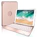 NOKBABO iPad Keyboard Case for iPad Pro 9.7 Inch, New 2018 iPad, 2017 iPad, iPad Air 1 and 2 Bluetooth Keyboard with 130° Smart Folio Hard Back Cover, Ultra Slim, Auto Wake and Sleep (Rose Gold)