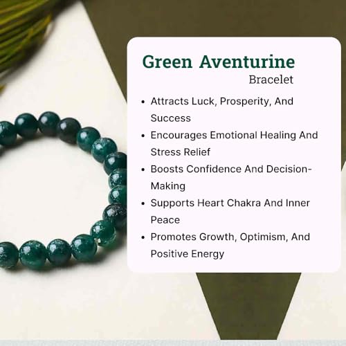 Image of Stone Bracelet for Men & Women | Natural Crystal for Wealth | Protection | Confidence & Success | Adjustable Healing Bracelet for Meditation | Reiki & Spiritual Energy