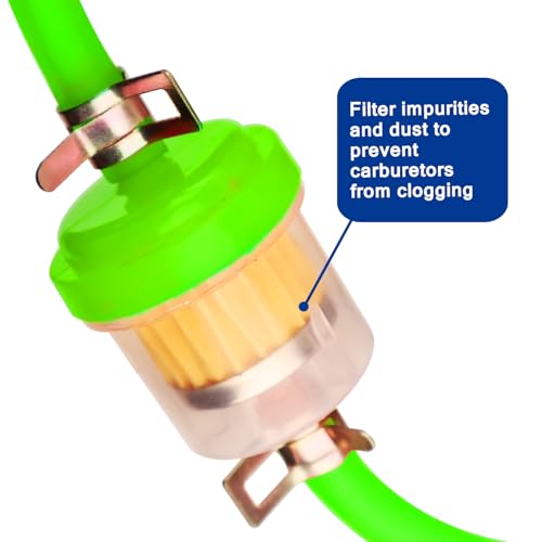 Image of Dirt Bike Gas Fuel Line Hose Fuel Filter for 50cc 110cc 125cc TaoTao Coolster Apollo GY6 Motorcycle Pit Bike Motocross Pocket Bike Chinese Atv Four Wheeler Moped Scooter Quad Go Kart Parts Green