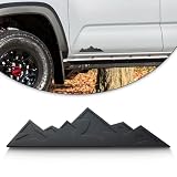 Zhizhong 7 Inch Snow Mountain Emblem, Trunk Tailgate Mountains Graphic Badge fits for Car Truck Racing SUV Pickup RV (Matte Black)