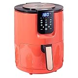 ★ 【Freír saludable】 La freidora de aire digital utiliza un ciclón de calentamiento rápido para cocinar una versión saludable y baja en grasa de su comida favorita, casi sin aceite