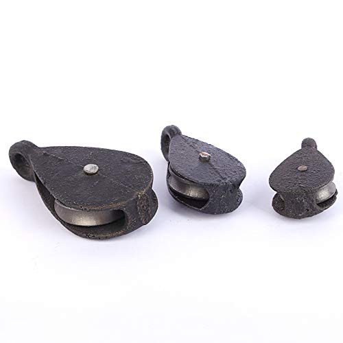 Mini Katrol Enkele Katrolblok – Metalen Hijskatrol Met Directionele Zwengel – 25 Mm – Voor Industrie, Bouw En Scheepvaart