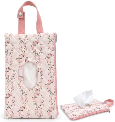 Quilted Baby Wipe Holder, Portable Quilted Wipes Bag