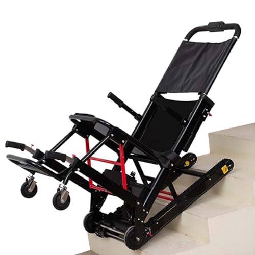 OZBME Silla de Ruedas para Subir escaleras para Personas Mayores - Carretilla eléctrica portátil y Plegable, Silla Manual para Subir y Bajar escaleras