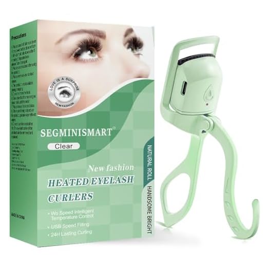Heated Eyelash Curler, Fast Heat up Within 5s, 24 Hours Long Lasting, Rechargeable Electric Eyelash Curler, Temperature Control, Safe Anti-Burn Eyelash Curlers, Quick Natural Curling Eye Lashes