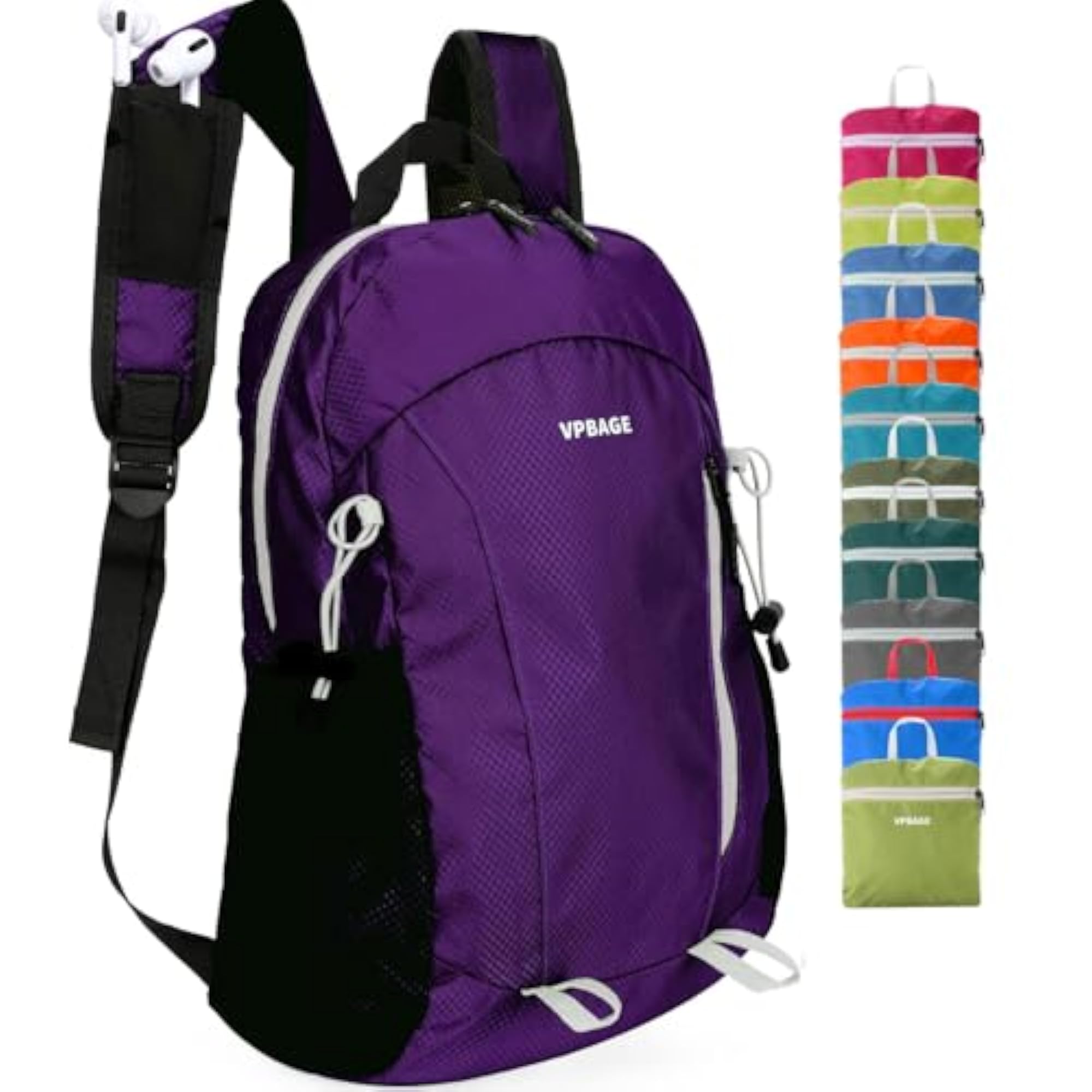 15L Waterproof Hiking Daypack, Lightweight Travel Backpack